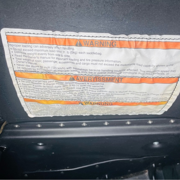 Yamaha DC0609 HDPE f8430 left hand motorcycle saddle bag accessory biker stuffed - Picture 7 of 11